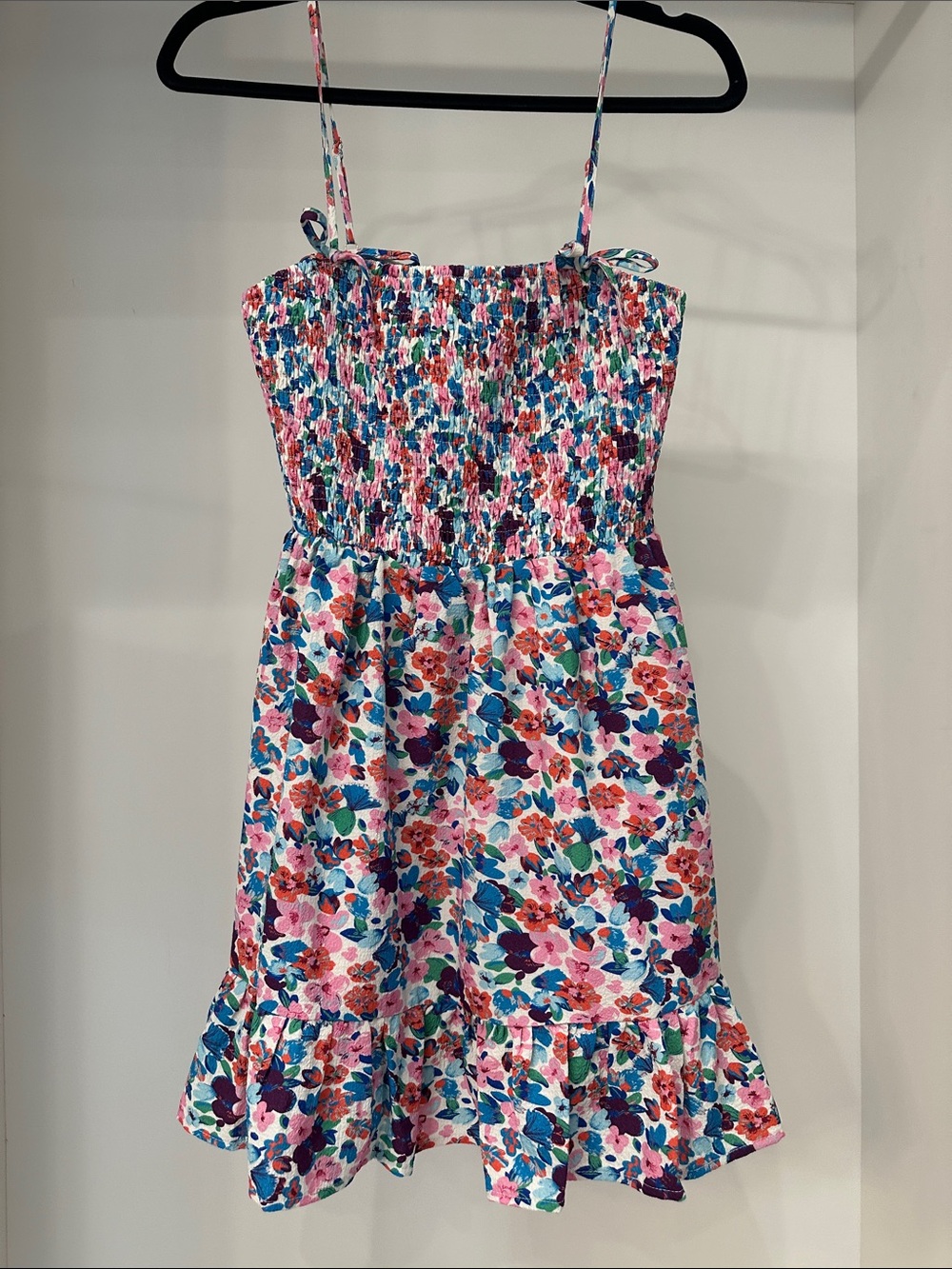 Pink Lily small multicolored floral dress.  Like new